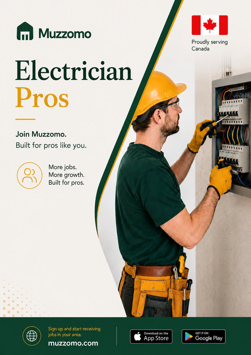 muzzomo's tweet photo. You didn't earn your license to compete in a bidding war.
Muzzomo: more jobs, transparent pricing, no bidding wars, paid when the work's done.
Built for pros like you.
🌐 https://t.co/P9jZvwertJ
#Muzzomo #SkilledTrades #Electricians #Contractors https://t.co/cBLXgm9uAl