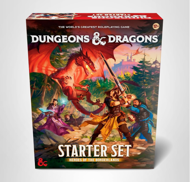CaptainNemoSLO's tweet photo. ⚔️ Ready to roll your first nat 20?

Whether you've always wanted to try Dungeons & Dragons or you're looking for the perfect gift for an aspiring adventurer, the D&D Starter Set: Heroes of the Borderlands makes it easy to jump in.

Everything you need for your first campaign is in the box, including:
🐉 An exciting adventure
🎲 Dice
🗺️ Maps
🧙 Character options
👹 Monsters, encounters, and everything needed to start telling epic stories with your friends.
No experience required—just gather a party, pick a character, and see where the adventure takes you. Your first dragon isn't going to slay itself!
Captain Nemo Comics & Games – 565 Higuera St. in downtown San Luis Obispo – Free parking behind the store.