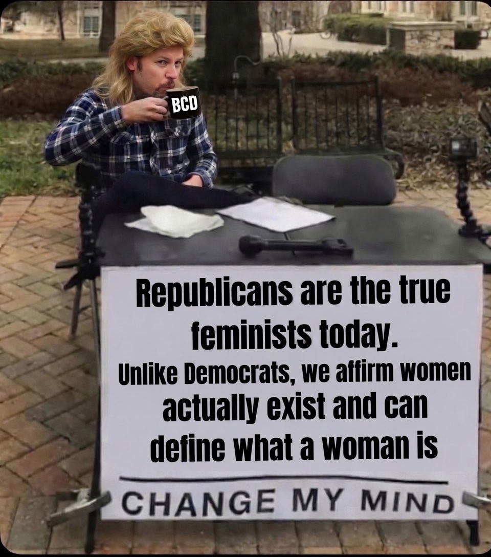 BlueCollarDad73's tweet photo. @Riley_Gaines_ Republicans are the true feminists now. https://t.co/8ItFOVKnHS