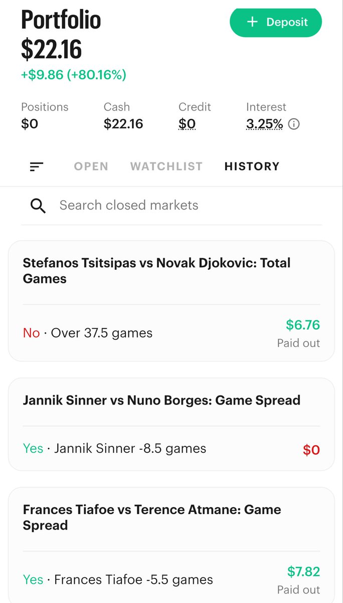 TheBaselineEdge's tweet photo. Welcome to The Baseline Edge
Traditional sports media is broken. Mainstream networks have hollowed out their tennis desks, leaving the public with nothing but emotional narratives, superficial player rankings, and clickbait match summaries.
We did not build this profile to complain about a broken system. We built a quantitative sports data desk to replace it.

The Baseline Edge treats Grand Slam draws like volatile equity markets and professional athletes like finely tuned, resource-dependent machinery. We do not chase public hype or media story arcs. Our predictive engine models the hidden, un-fakeable structural realities of the sport: court surface friction, localized turf degradation, temporal compression, and biomechanical decay loops.
We don't guess who wins emotional coin flips. We exploit how the geometry of the court dictates the math.

Below is our immutable, unedited paper trail—our permanent proof of concept.
📊 CASE STUDY 1: The Roland Garros Macro Simulation
On May 22, 2026, before a single ball was struck in Paris, our engine processed the men’s clay-court draw to map out the tournament's macro inefficiencies.
•The Power Vacuum: The model flagged Carlos Alcaraz’s physical withdrawal not as an isolated headline, but as a major structural market mispricing.
•The Sinner Short: The engine flagged Jannik Sinner’s highly publicized 29-match win streak as an extreme best-of-five physical liability on slow clay, accurately anticipating his late-tournament physical regression.
•The Blue-Chip Anchor: Alexander Zverev was locked in as our absolute tournament anchor to win the tournament. 

The system did not just predict the finalist; it simulated the exact five-set momentum shifts, double-fault service latencies, and physical attrition curves of the Zverev vs. Cobolli final down to the literal data layer.

🍓 CASE STUDY 2: The Active Wimbledon Control Ledger
To verify our model’s ability to handle rapid surface transitions, we initialized a strict cash control test at the start of the grass-court swing:
•Initial Seed Allocation: $10.00 control capital deployed on Kalshi.
•The Mid-Week Accuracy Delta: Logged a sharp 87.5% win rate (7 out of 8 consecutive positions cleared).
•The Advanced Multiplier: Executed a high-convexity combo play, multiplying a tiny $1.50 layout into an un-hedged +$25.50 payout.
•Current Account Equity: $55.00+ total.
Risk Mitigation Status: Fully Capital-Insulated. Our initial $10.00 seed principal has been permanently withdrawn to absolute safety. The engine is now trading, compounding, and expanding exclusively on the accrued profit pool. We are playing entirely with house money.

STEP INTO THE BLACK BOX
We publish deep-dive telemetry, mechanical efficiency ratings, and structural line evaluations every single morning at 07:00 BST before the gates open at SW19.

We leave the emotional commentary to the broadcasters. We stick to the data.
Follow along natively on this timeline for real-time live match insights. To secure the absolute edge, subscribe completely free to our data newsletter to get full morning match-preview sheets dropped directly into your inbox. 

Access the subscription terminal via the active link cleanly placed in our profile bio: @thebaselineedge