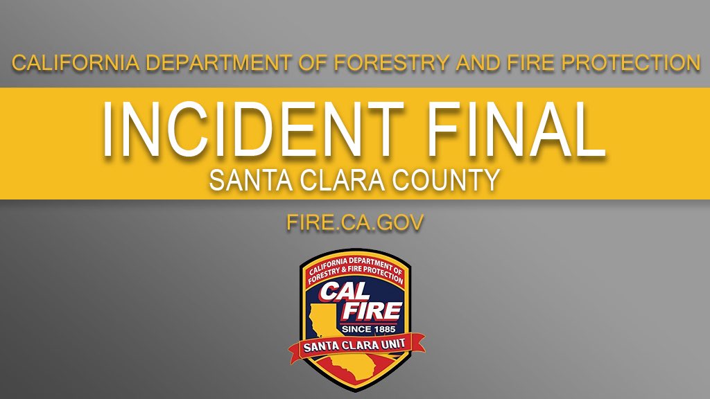 calfireSCU's tweet photo. #AlmadenFire [final] near the 20200 Blk of Almaden Rd east of Alamitos Creek, San Jose (Santa Clara County) is now 100% contained at 2 acres, due to better mapping. 

Thanks to a rapid and collaborative response by #CALFIRESCU and @SJFD, firefighters were able to quickly extinguish the fire. No structures were damaged.

All resources are clear of the incident and available for emergency response.