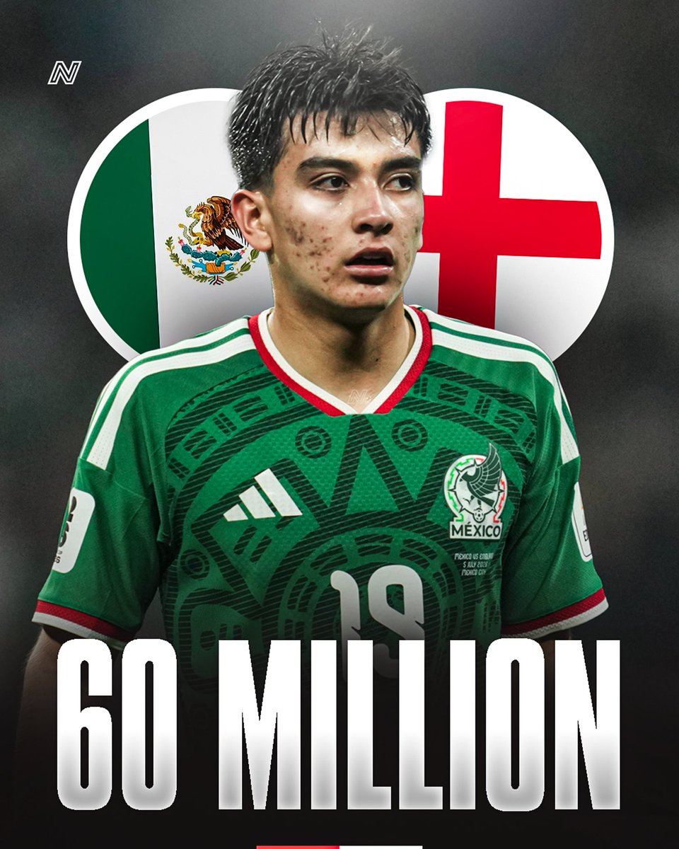 NextMexOficial's tweet photo. 🇲🇽🤯 60 MILLION WATCHED MEXICO VS ENGLAND! 🏴󠁧󠁢󠁥󠁮󠁧󠁿

The Round of 16 match between Mexico and England became the most-watched match in Mexico this century. 📺🏆

Confirmed by the Mexico coordinator for the 2026 World Cup. https://t.co/NeznHREJ6p