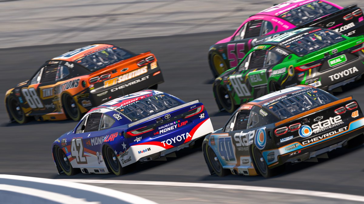 eRacr_gg's tweet photo. Green flag in the main event.
@Freaky4Fast starting P29
@LHelton_63 starting P38
Watch Live: https://t.co/aQCLn6YtIY
@themoneylap | @eNASCARGG | @iRacing | #eCCiS | #eNASCAR https://t.co/Do9Iy9SIBE