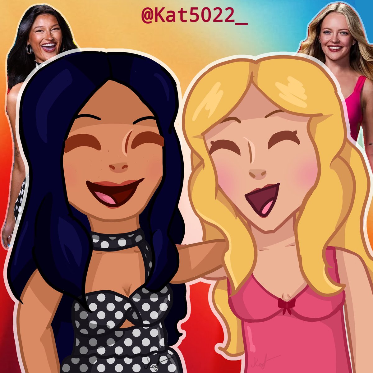 Kart5022's tweet photo. Ashley and Melody  fanart 
#BB28 https://t.co/TYXXUBp0LN