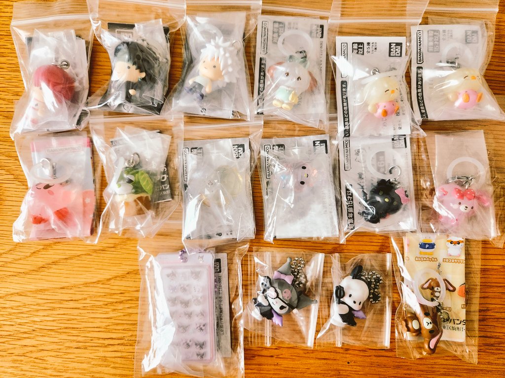 mo_koxyz's tweet photo. ガチャのお譲り

1枚目は2枚目から抱き合わせをお願いいたします。
2枚目のモンチッチはコンビニ価格（330）
小悪魔スイングは開封済みですのでご了承ください。

定価+送料

サンリオ、クレヨンしんちゃん、はなかっぱ、mikko、モンチッチ、お茶犬、HUNTER×HUNTER、ナイトメア、他 https://t.co/yM3UPzIdmb