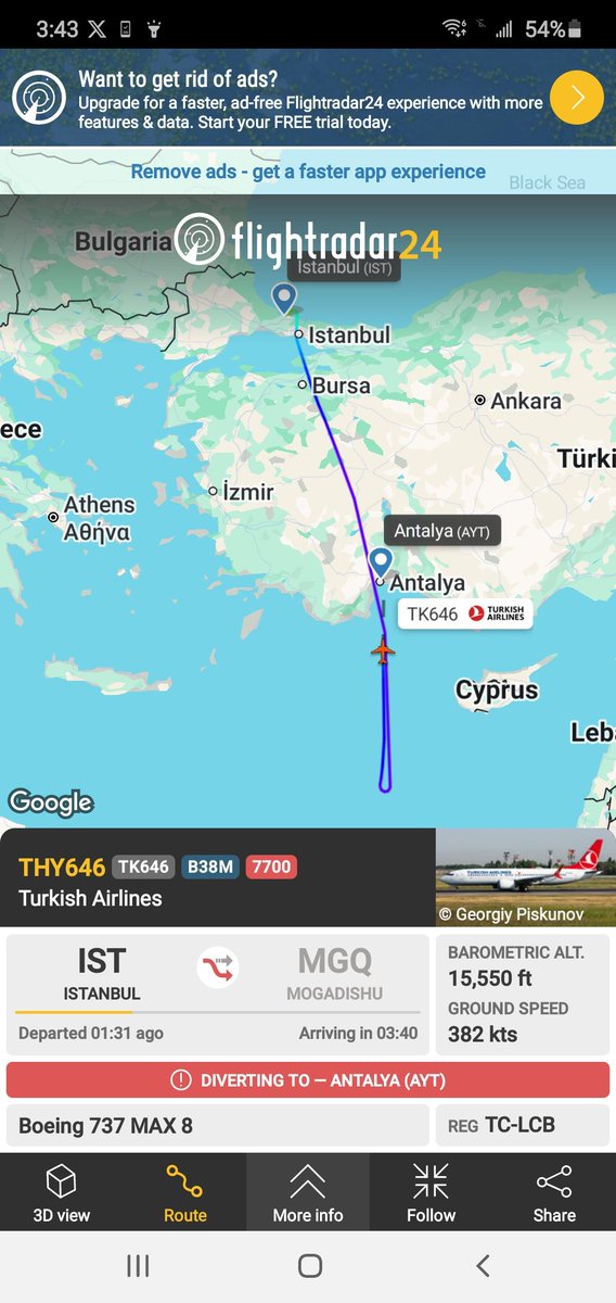 observer8876's tweet photo. @flightradar24 https://t.co/174vmx9rBc
