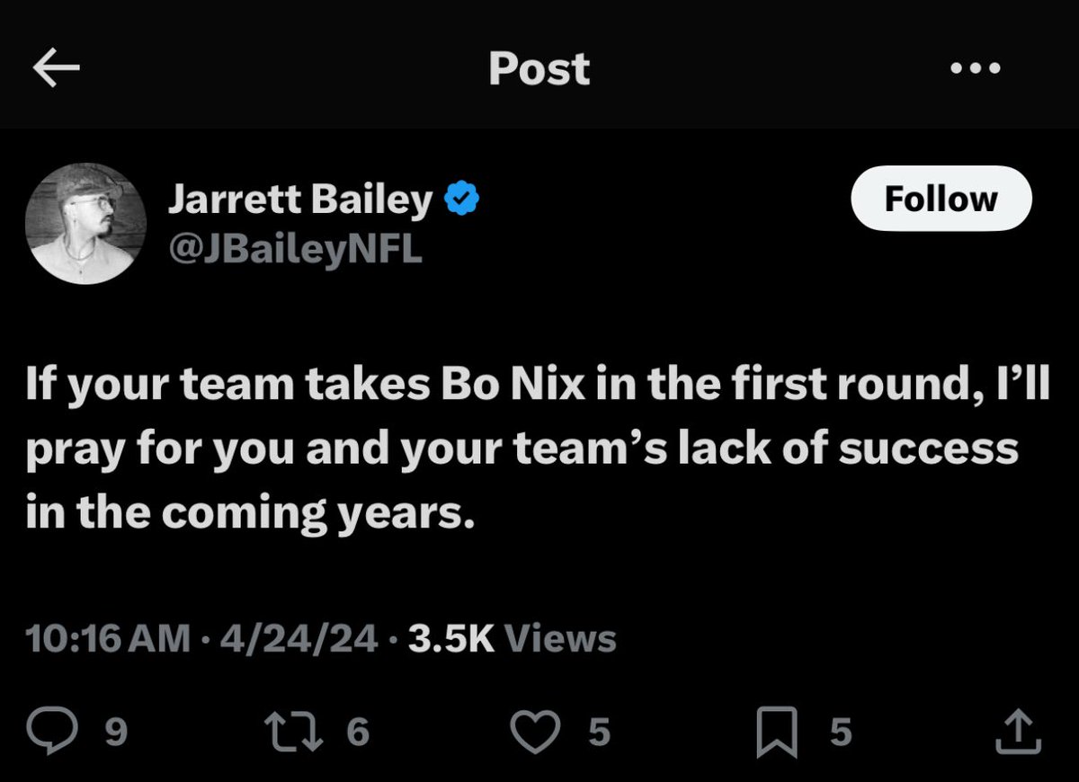 SleeperBroncos's tweet photo. We don’t have to agree about anything, we know your track record with this 😂 https://t.co/aPOkKTJ5RL