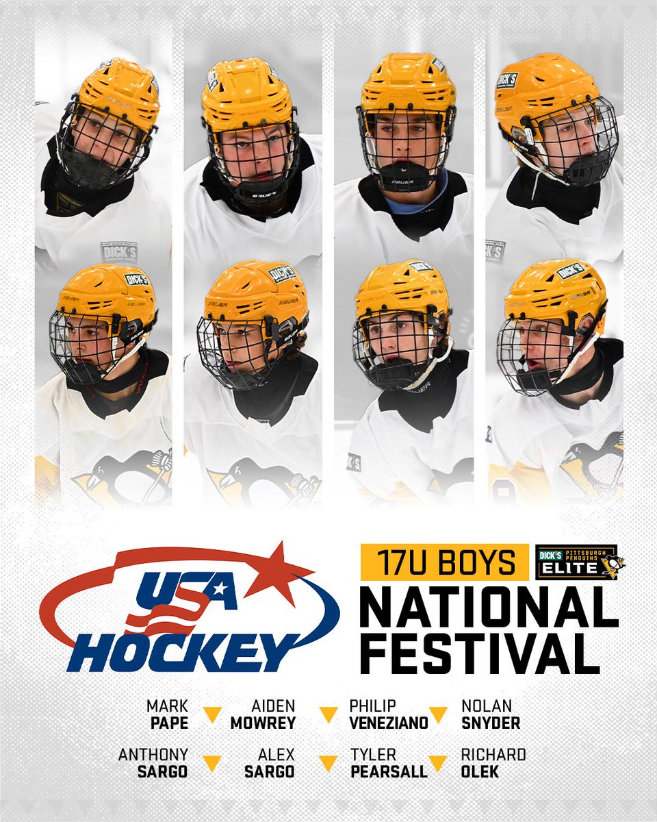 PghPensElite's tweet photo. Best of luck to all players participating in the @usahockey Boys National 17 Festival this week in Amherst, NY!

#PensElite https://t.co/ZrluQauLFY