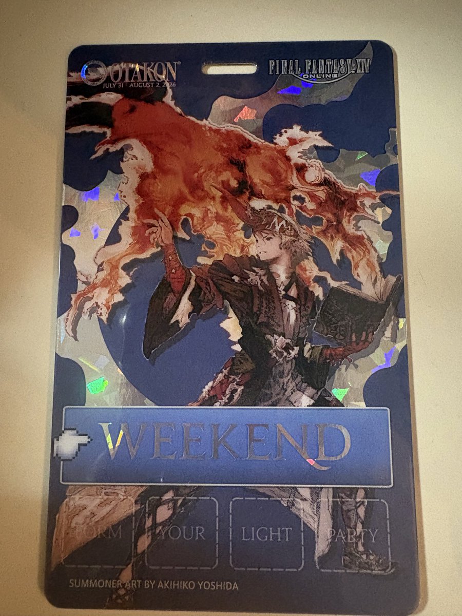 yudashin's tweet photo. @Otakon @FF_XIV_EN @SquareEnix Got mine yesterday: Summoner https://t.co/0pTFQfnAQi