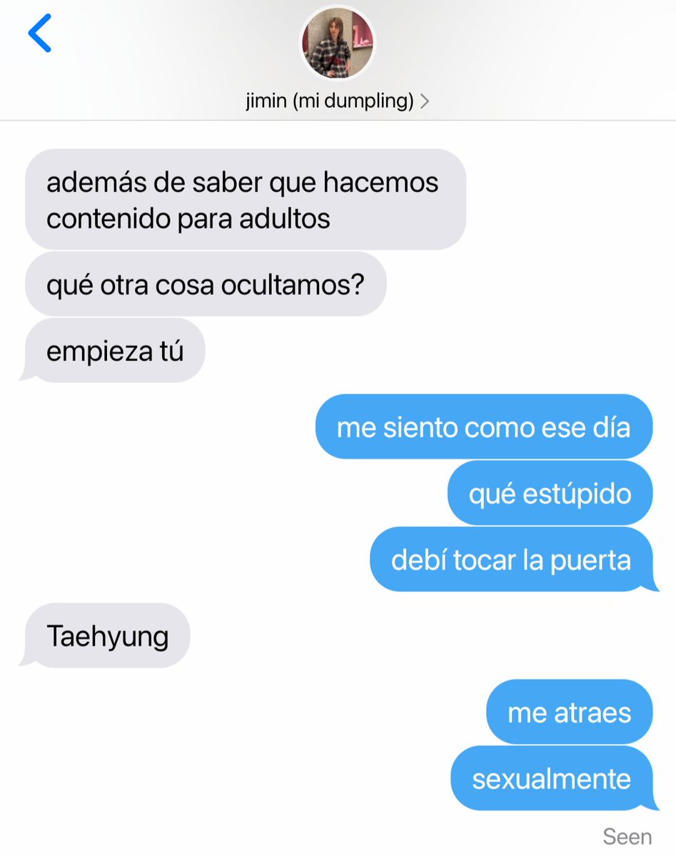 minluvsg's tweet photo. When We Touch | au #vmin

En cada gira de la banda, en cada país al que van, Th y Jm aprovechan –si se puede– para grabar contenido explícito con sus citas para sus cuentas, con el previo consentimiento. Los demás integrantes ni los mejores amigos saben sobre eso. https://t.co/wv9VAC32tr