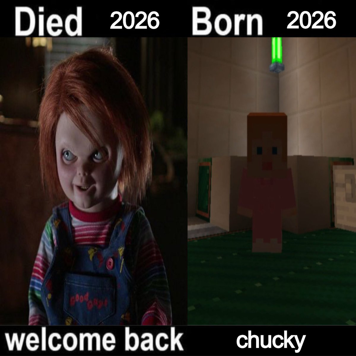 deityktb's tweet photo. ginger, 2’6 ft, plushie, gay, was once human, has a kill count. welcome back chucky https://t.co/1gu7nlK8MY