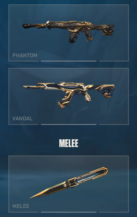osicinna's tweet photo. chat, what do we think about the vibes for tonight? ✨

combo:
- primordium phantom (gold)
- imperium vandal (obsidian)
- champions 2025 butterfly knife}

#VALORANT charizard (•ˋ _ ˊ•) https://t.co/GJecdLdb7X