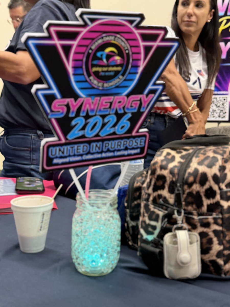 MrsMarrero_FFK8's tweet photo. Day 1 #Synergy2026 was filled with learning, collaboration, and finding your leadership power. 
#TeamSynergy #OneTeamUnlimitedEnergy
@MDCPSNorth @7011patriots @PatriotsAHS @PSN_Elem @JCG_Eagles @mdcps_profdev https://t.co/iaVa9GLJWo