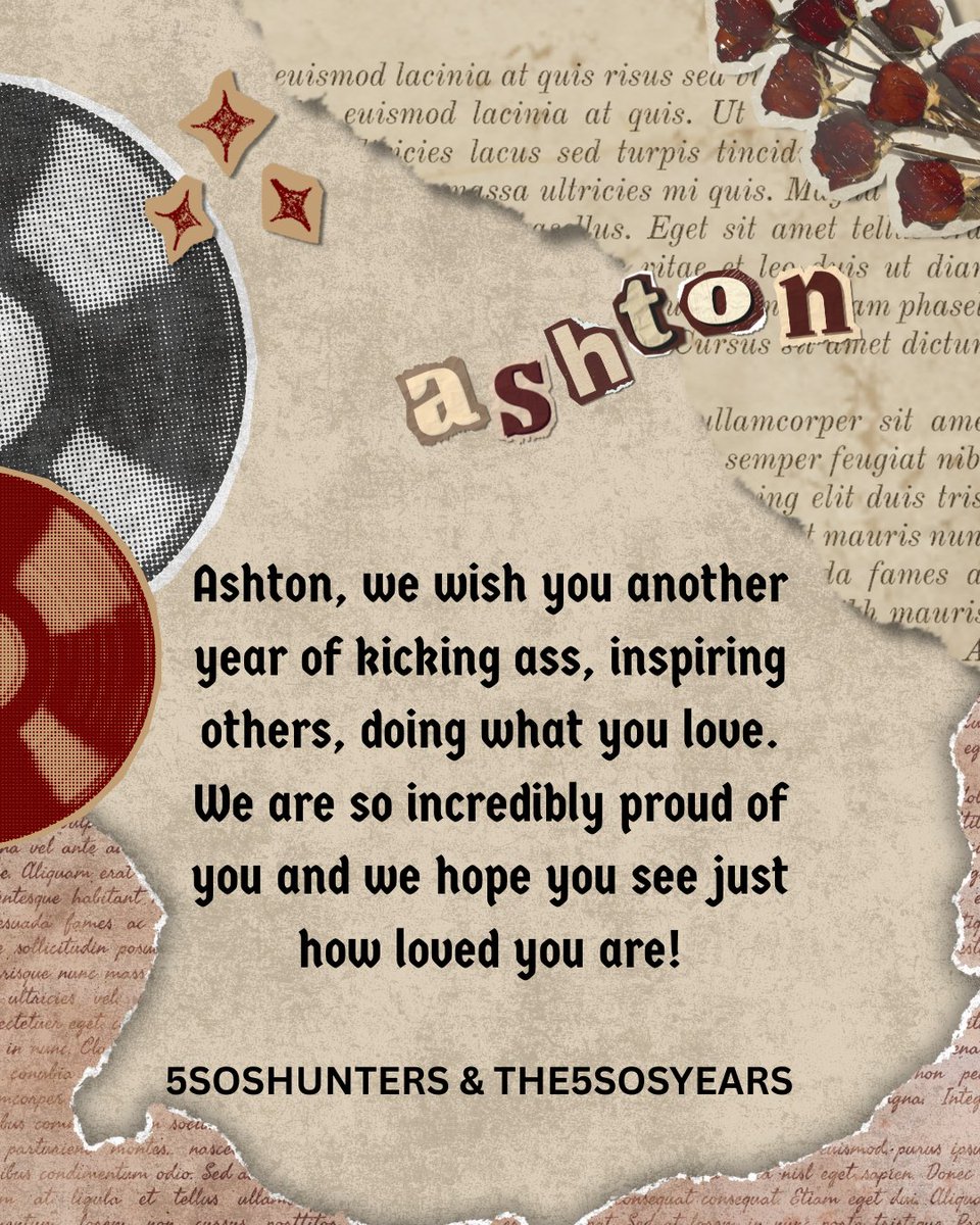 5SOSHunters's tweet photo. Wishing @Ashton5SOS a very happy birthday today together with @The5SOSYears and you guys!
(a thread 🧵) https://t.co/LqQTo3bnWV