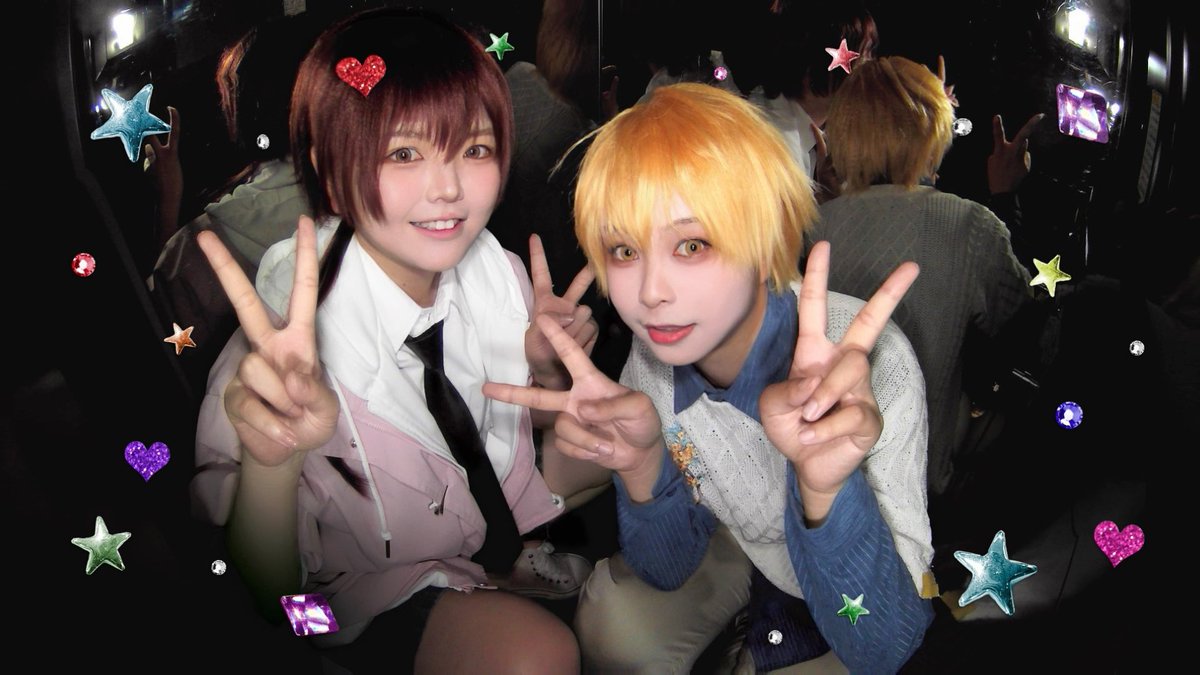 umiahals's tweet photo. 8年ぶりに会ったのに、いきなりコスプレ撮影してるw

張佳楽：@yuuki_egu https://t.co/MRnUmVIMhW