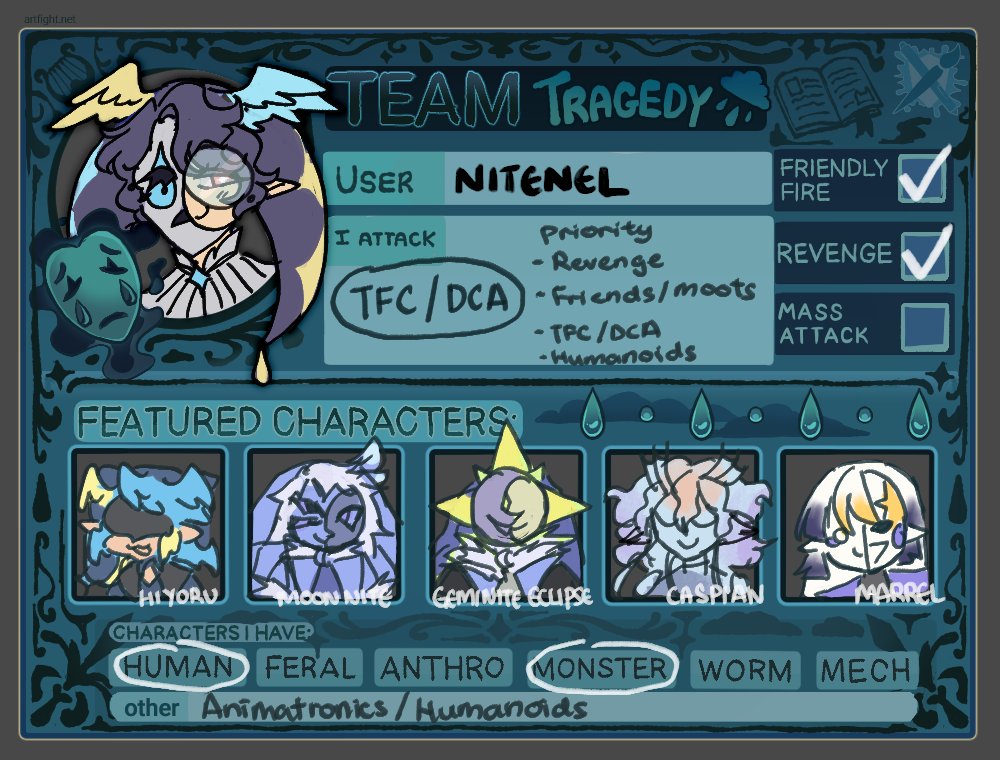 Nite 💧 Team Tragedy 🎭 tweet media