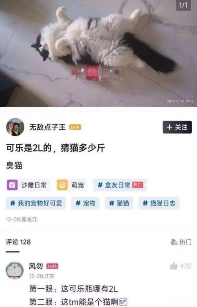 konohanarinrin's tweet photo. 中间这只琳琳，怎么这么大只，真素难以理解。让我想起这张图来，巨琳琳。 https://t.co/gSiva0GAMp