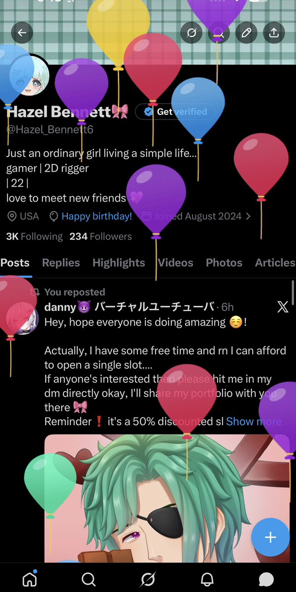 Hazel_Bennett6's tweet photo. Yeaahh its my birthday 🎂 🎈🎀 https://t.co/OoSIFel5S8
