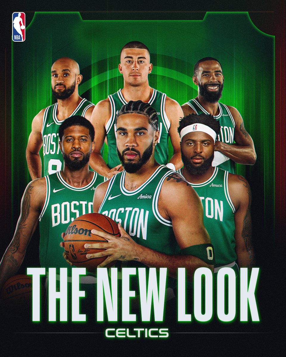 NBA_Philippines's tweet photo. Paul George, Mitchell Robinson, and Mike Conley Jr. will power the Celtics' Jayson Tatum-led core in the upcoming season ☘️ https://t.co/cjSF9PIb3Q