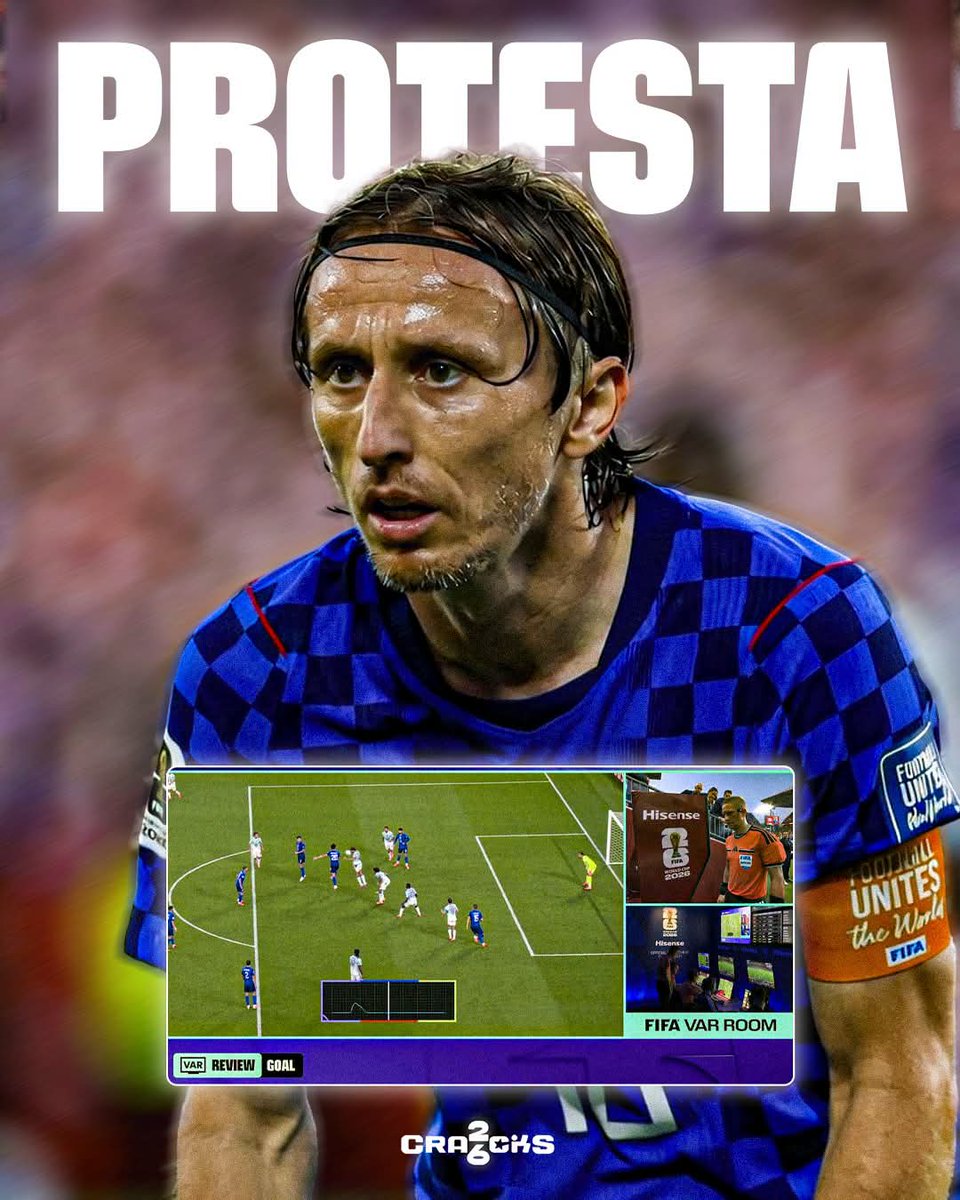 keduFCB's tweet photo. @madrid_total2 @theMadridZone Lo peor es haber eliminado a CROACIA robando de una manera descarada. 

CROACIA presentó la protesta formal ante la FIFA y nadie habla sobre ello 🤡 https://t.co/UokoHGqBwB