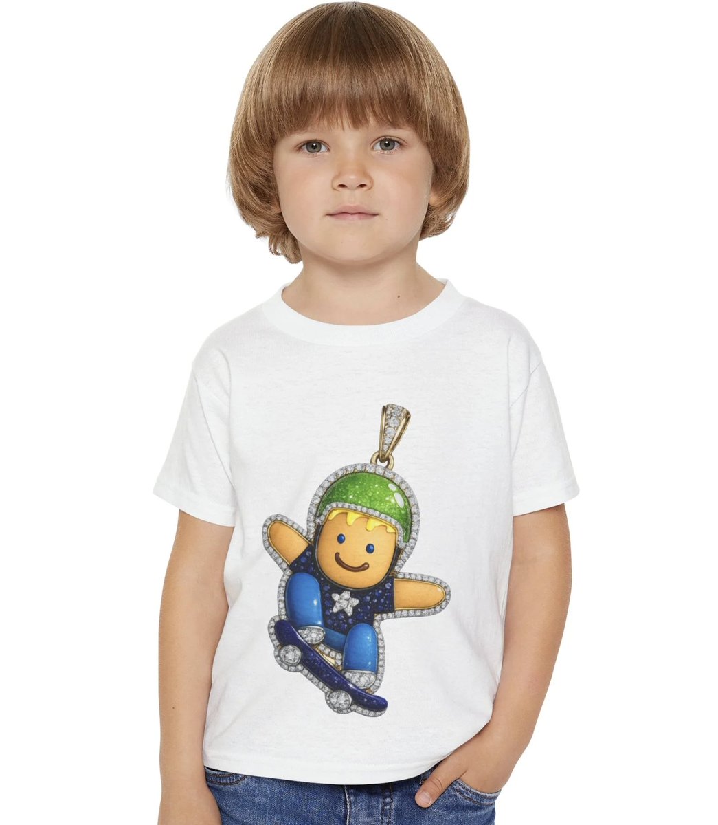 HandsGraphic's tweet photo. Cookie Angler Ollie Diamond 
https://t.co/vyKrfsgn43
Ollie. Grind. Shine.💎🛹 Diamond pendant skate tee for toddler boys. Heavy Cotton™, sizes 2T–6T 👇
#MadeInJapan #JapanStyle #JapanFashion #TokyoKids #JapanDesign #JapanBrand #KawaiiKids #JapanStreetStyle #ToddlerBoy #SkateKids https://t.co/XpBTuzPeRH