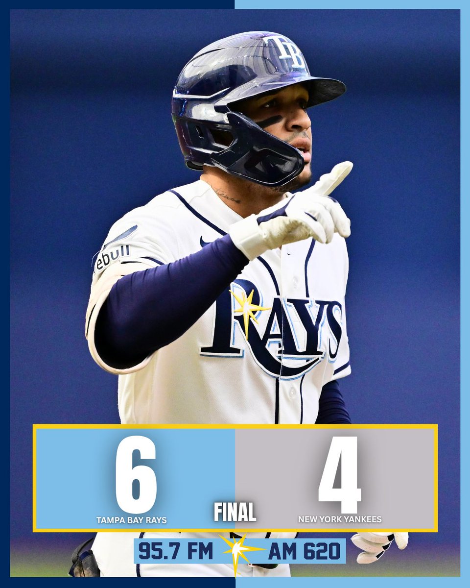 Big win tonight. Key hits. #Rays pitching gets another 17 Ks 👀