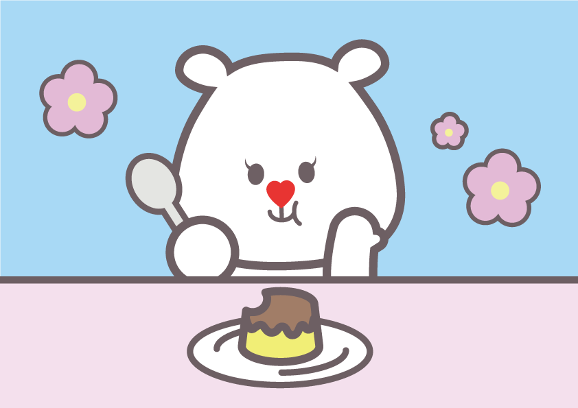 Flickuma_'s tweet photo. みんな、おつふり～！🎀

デザート我慢してたけど...
どらっくまだけ食べるのはずるいふり！🥺
私もご褒美にプリン食べるふり～🍮✨

みんなもがんばってる自分にご褒美、あげてふり～🥰

#ゆるキャラ #イラスト #公式スイーツ同好会
#企業公式相互フォロー #企業公式がお疲れ様を言い合う https://t.co/vAuxeI7xmP