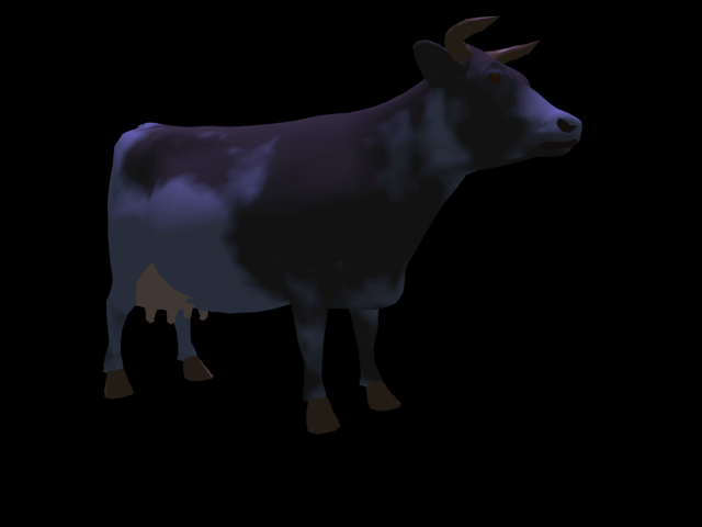 AaahPokemon's tweet photo. I made something in Lightwave 3D 5! Just experimenting with extruding, point manipulating, surfaces in the renderer, etc. I even rendered out this cow which definitely has that 1990s CG quality. First real step along! #lightwave #lightwave3D #classicmac #macos9 https://t.co/jWyqu1PDCO