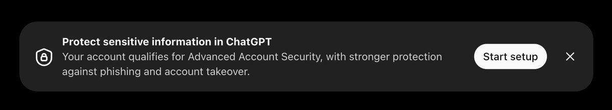 akiomatic's tweet photo. Protect sensitive information in ChatGPT??
初めて見たぞ👀
なんだなんだ https://t.co/8TxtF8Ox4L