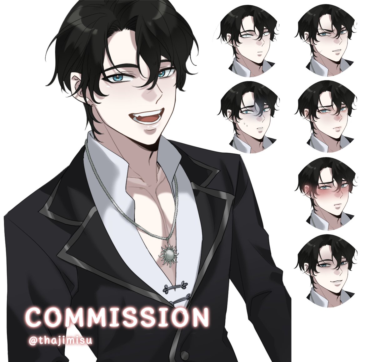 Thajimisu's tweet photo. Commission 🩵 
#commission #art https://t.co/Pik4W3rb22