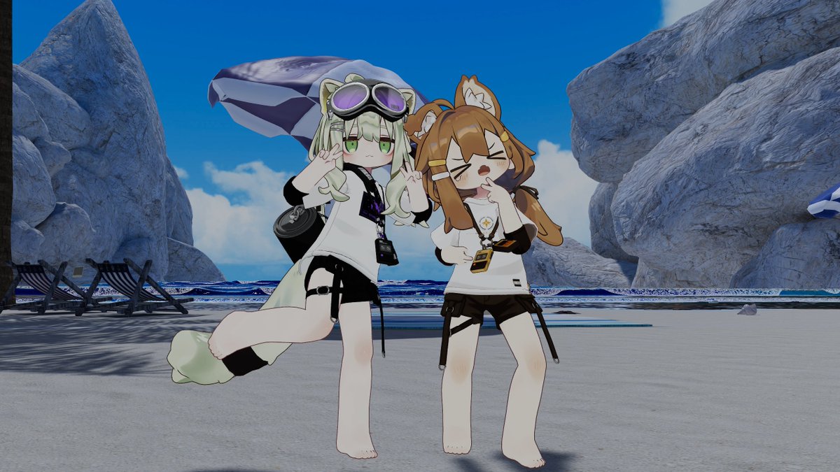 RiderKame9's tweet photo. まめとキプの海開き https://t.co/45lunnpUen