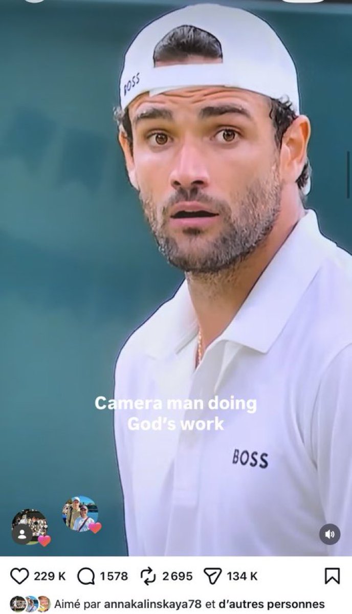 Djoko_UTD's tweet photo. 🚨 Anna Kalinskaya liking a Pic of Berrettini on Instagram with the caption “Cameraman doing god’s work”

New couple in town ??? https://t.co/zYLbPbOWBk