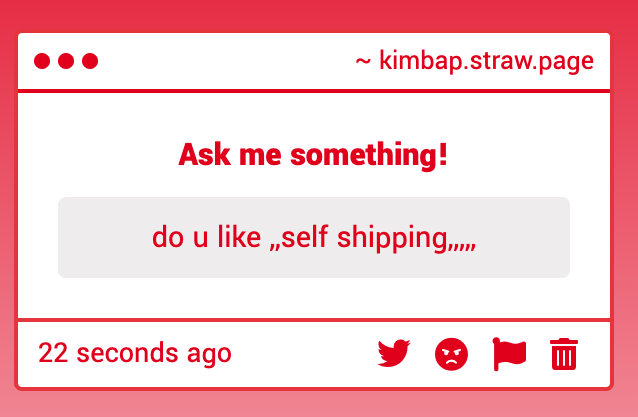 Linuxqz's tweet photo. well i mean i havent done it YET.. i just like ships i dont really ship myself with anyone..but who sent this i dont recognize the text style and it creeps me out https://t.co/PkZGUqpurp