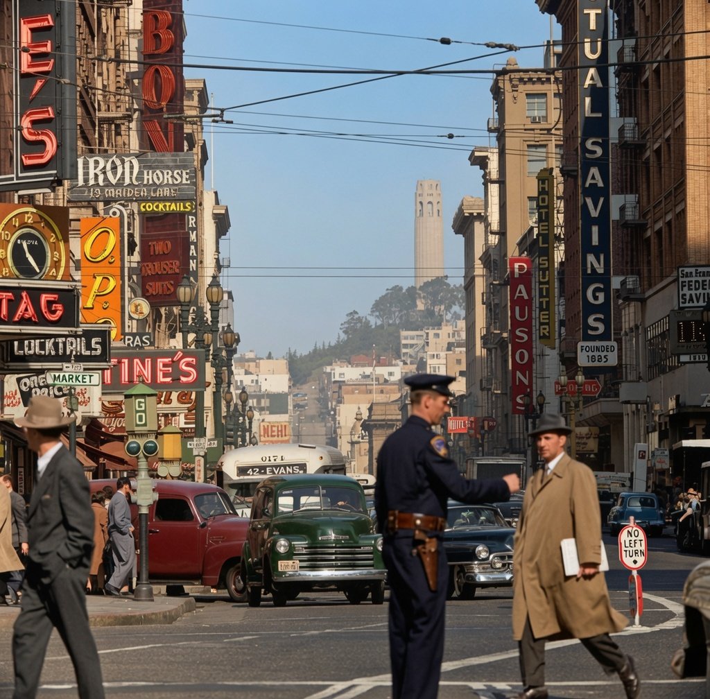 vintagestuff4's tweet photo. San Francisco 
c. 1953 https://t.co/z6xB9MWB0P