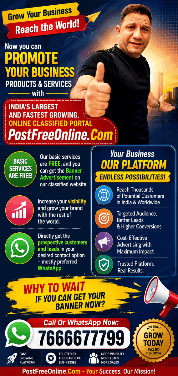 postfreeonline2's tweet photo. Promote Your Business to Thousands of Potential Customers!

Looking to increase your business visibility and generate more leads?

Advertise on https://t.co/utiOgnMBnZ
#PostFreeOnline #BusinessAdvertising #ClassifiedAds #LeadGeneration #DigitalMarketing https://t.co/9Nzj6X44kl