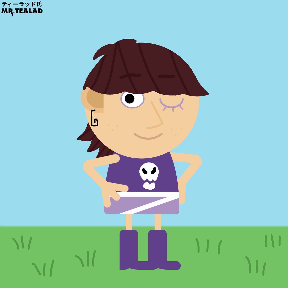 Tealad2006's tweet photo. Luna Loud in the style of Ben and Holly #lunaloud #benandholly #theloudhouse #art #nickelodion https://t.co/qHLCcd350U