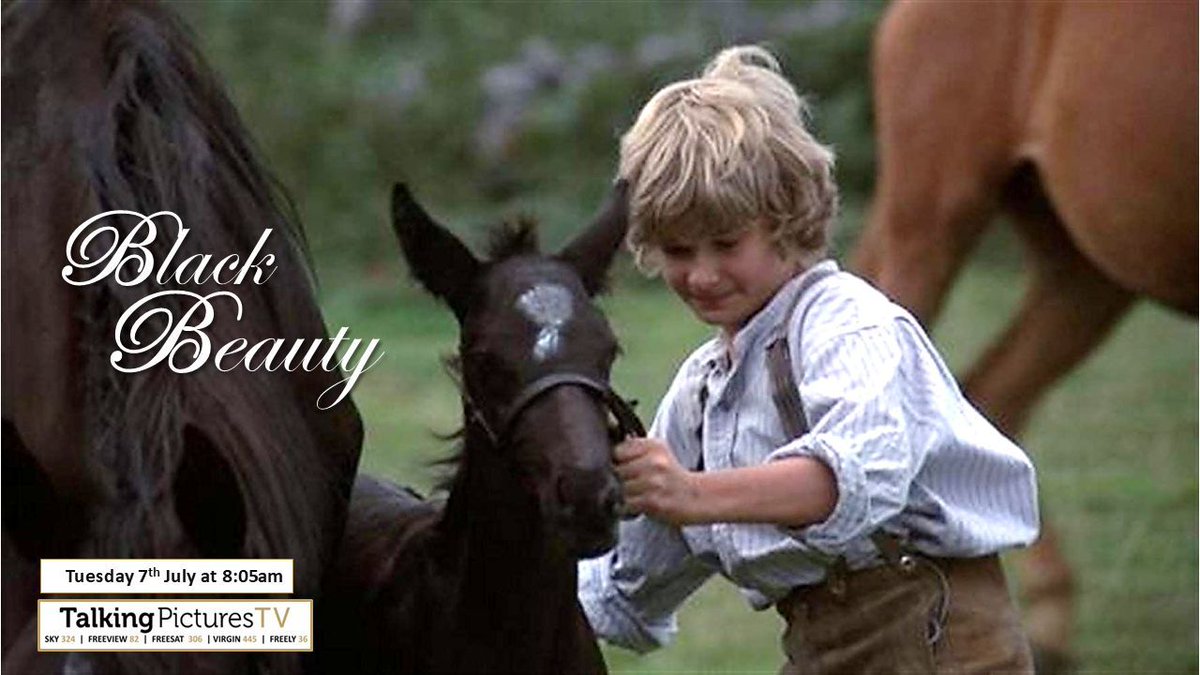 TalkingPicsTV's tweet photo. The classic story of BLACK BEAUTY (1971) 9:20am #MarkLester #WalterSlezak #PeterLeeLawrence family drama #TPTVsubtitles https://t.co/KGlNgDy5Po