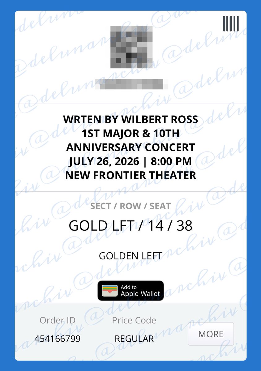 delunarchiv's tweet photo. WTS LFB WRTEN DAY 2

🎫 (1) GOLDEN LEFT, ROW 14, SEAT 38

— ₱ 4,750.00 (srp + ticket fee)
— online ticket
—may do meet up to claim the physical ticket together

RFS: secured desired seats already

🏷️ wts lfb wrten wilbert ross day2 https://t.co/nCvoOaJt0W