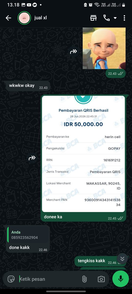 xbilzy_'s tweet photo. @taroenaktw TRUSTEDDD POLLLL, aku langganan udah lama serius, prosesnya juga cepettt, apalgi etminnya ramahh bgtt uyy lop dehh😍 https://t.co/nZd5Wvu8SH