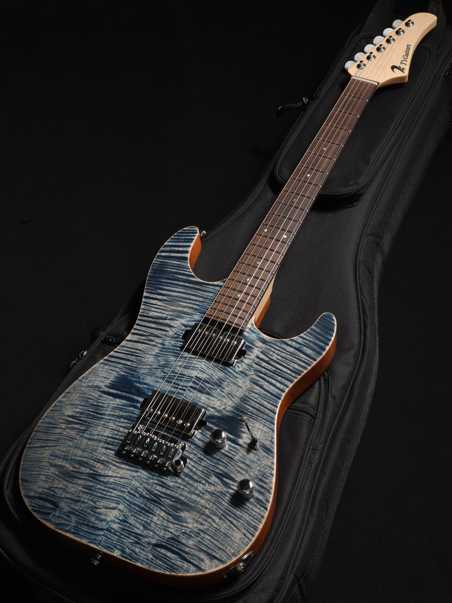 T's Guitars DST-DX22 Trans-Blue Denim 長野県の工房にてハンドメイド