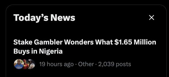 Jelitics's tweet photo. I don finally witness the power of Nigerians. 

Una don make me trend😂 https://t.co/khErDOYVRG