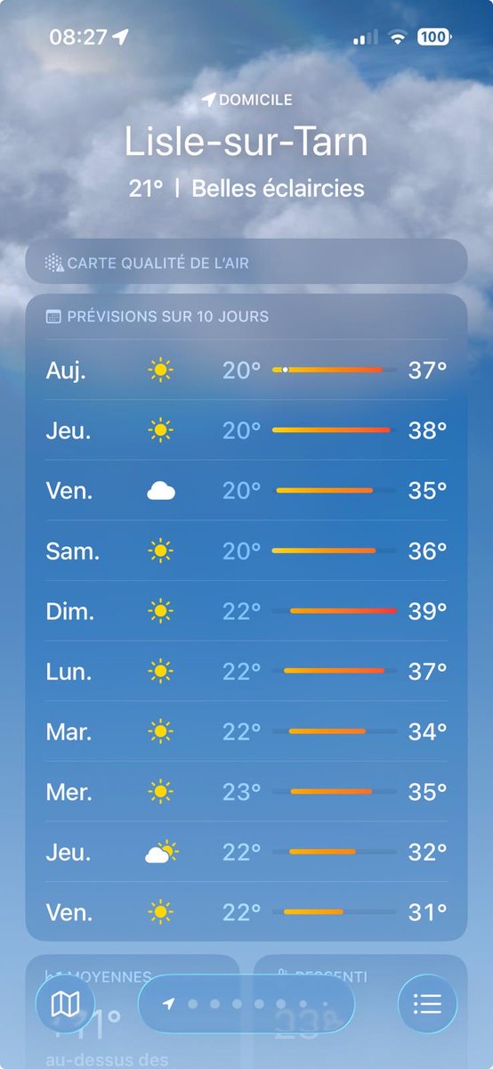 DuTeillet's tweet photo. Surtout ne pas faire fonctionner la clim, il faut savoir suer et souffrir sans se plaindre pour ne pas réchauffer l’air extérieur de cette charmante bourgade de Lisle sur Tarn!!🥵🥵😇😇 https://t.co/qhK7yhrVxb