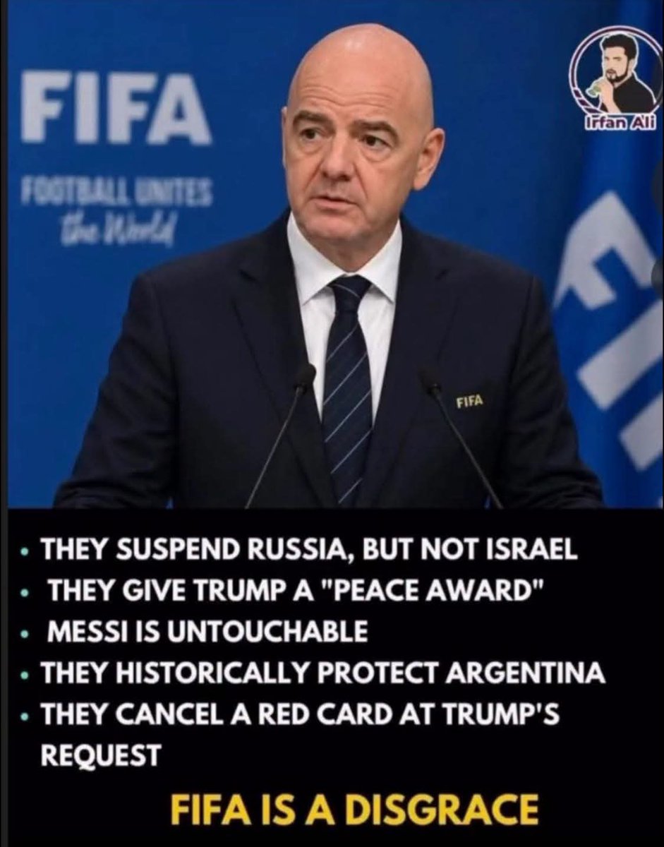 fathey8330's tweet photo. FIFA’s Jungle Policy: Outside the Bounds of Justice

Football, the world's most popular sport, is fundamentally built on principles of fairness, equality, and spiritual connection. However, last night’s match stood as a somber and shameful moment in the history of world football. It was a distressing and unjust spectacle to witness the Egyptian national team being forced to compete not only against Argentina but also against the match officials and the Video Assistant Referee (VAR) system. This was not merely an issue of the final score; it was a blatant disregard for the hard work of the athletes, which will undoubtedly have a negative impact on their psychological well-being. The deep-seated corruption within FIFA, football’s governing body, was laid bare before the entire world last night without any pretense.
Ensuring equality and integrity in sporting decisions is an absolute necessity. The events of last night’s match clearly demonstrated a complete lack of justice. There is a strong possibility that these actions were deliberate, intended to provide an unfair advantage to a specific party through the exercise of influence. While past allegations of corruption within FIFA might have been dismissed as mere suspicion, the situation has now escalated beyond all limits, supported by mounting evidence.
FIFA’s actions reveal a glaring double standard in its policies. While the organization moved swiftly to suspend Russia following the Russia-Ukraine war, it has remained silent regarding the genocidal and inhumane acts committed by Israel in Palestine. FIFA’s excuse for this silence is the claim that politics should not be brought into sports. Yet, the creation and presentation of a "Peace Award" to Donald Trump—a figure known for inciting instability across the globe—simply to maintain a close relationship with him, highlights the extent of political influence within the organization.
Even in terms of on-field officiating, there is a noticeable bias toward certain players. Specifically, Lionel Messi appears to receive preferential treatment; despite committing an offense in the first match that warranted a red card, he escaped any disciplinary action. Furthermore, in the match against Austria, a goal scored by Argentina following an initial foul was allowed to stand, whereas a brilliant goal by Egypt was disallowed based on a distant and questionable pretext.
In addition, while the host nation, the United States, imposes sanctions on Iran—a FIFA member—and obstructs their national team, FIFA has failed to take any corrective action. FIFA also remains indifferent as the U.S. discriminates against referees from specific nations (such as Somalia) and utilizes political influence to overturn red cards.
Consequently, it is reasonable to conclude that FIFA provides special favors to certain teams or players to enhance financial gain and the tournament's popularity. Football must remain a fair sport, free from undue influence. Such actions by FIFA tarnish the organization's reputation and corrupt the very spirit of the game. Without justice, the future of the sport stands at a dangerous and precarious crossroads.