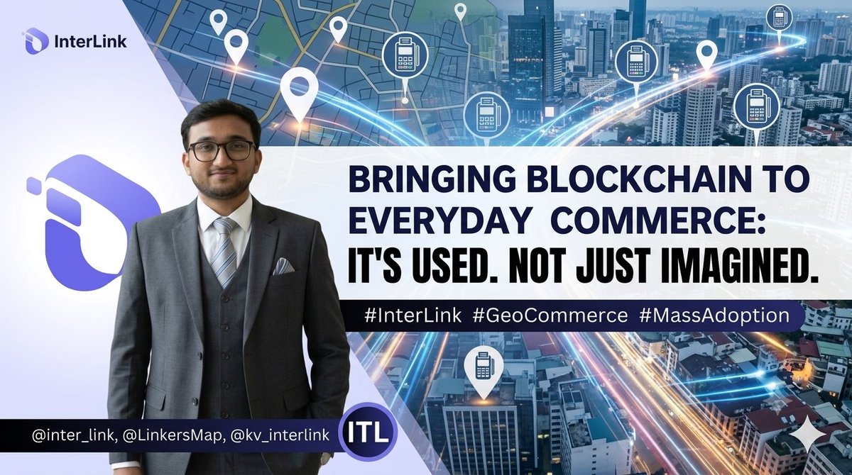 KumarShanu1019's tweet photo. 🌍 Blockchain reaches its full potential through everyday utility. @inter_link, @LinkersMap, and @kv_interlink are connecting real businesses, payments, and geo-commerce—bringing practical blockchain adoption closer to millions worldwide. 🚀
#InterLink #ITLG #ITL
@kv_interlink https://t.co/v1LNYf7vED