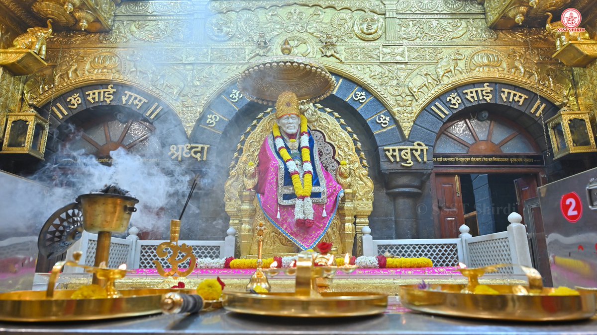 SSSTShirdi's tweet photo. *!! ॐ साई राम !!*
*श्री साईबाबा संस्थान विश्वस्त व्यवस्था,शिर्डी*
*!! ॐ Sai Ram !!*
*Shri Saibaba Sansthan Trust, Shirdi*
≈≈≈≈≈≈≈≈≈≈≈≈≈≈≈≈≈ 
*आरती :-माध्यान्ह आरती*
*बुधवार ०८ जुलै २०२६*  
*Aarti :-Madhayan Aarti*
*Wednesday 08 July 2026* https://t.co/yRjEoZI53H