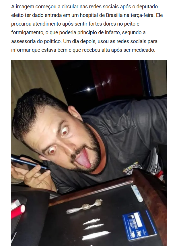clarke_de_souza's tweet photo. Para quem está perguntando se a foto do Zé Trovão cheirando leite Ninho era real ou IA, a foto é real. Mas a culpa sempre é do Jair Bolsonaro, nunca das pessoas. https://t.co/9aTto6sBro