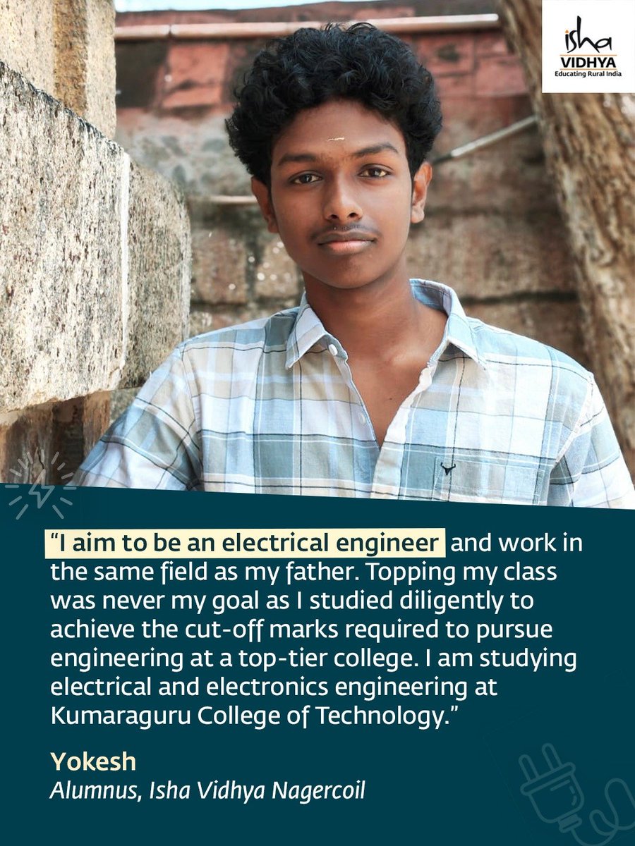 ishavidhya's tweet photo. Yokesh will be his family’s first graduate — his father did vocational training after Class 12 and works as an electrical foreman. Yokesh’s academic success has been reassuring to his parents, given that he opted out of the Joint Entrance Exam and relied on his Class 12 scores. https://t.co/lY0pVkyaH9