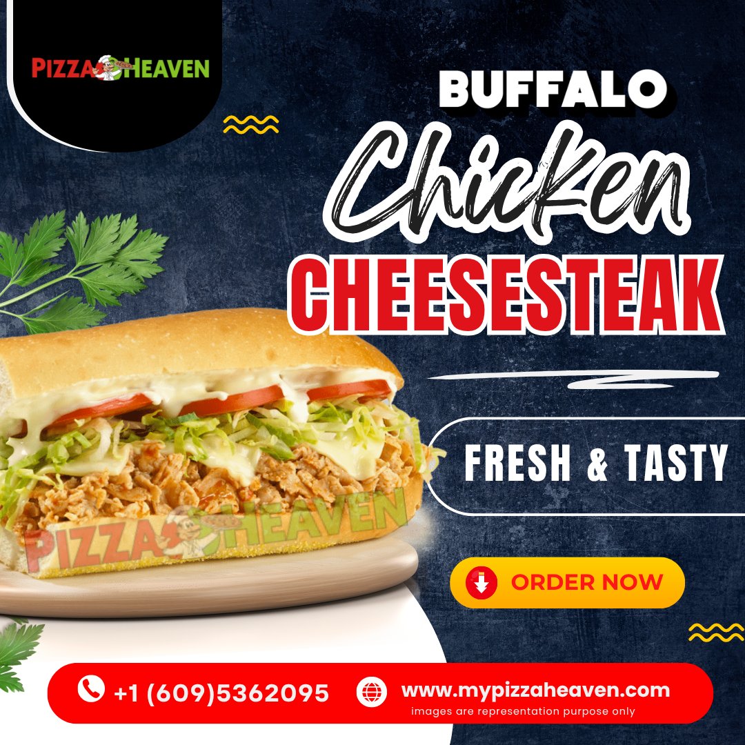 PizzaheavenMy's tweet photo. 👉Savor the bold taste of Buffalo Chicken Cheesesteak loaded with juicy chicken spicy buffalo sauce melted cheese and a perfectly toasted roll for a satisfying meal that delivers flavor in every bite!🌯🔥
#BuffaloChicken #Cheesesteak #FoodLovers
👉Website: https://t.co/5axSZuHel7 https://t.co/DngwMb0kyu