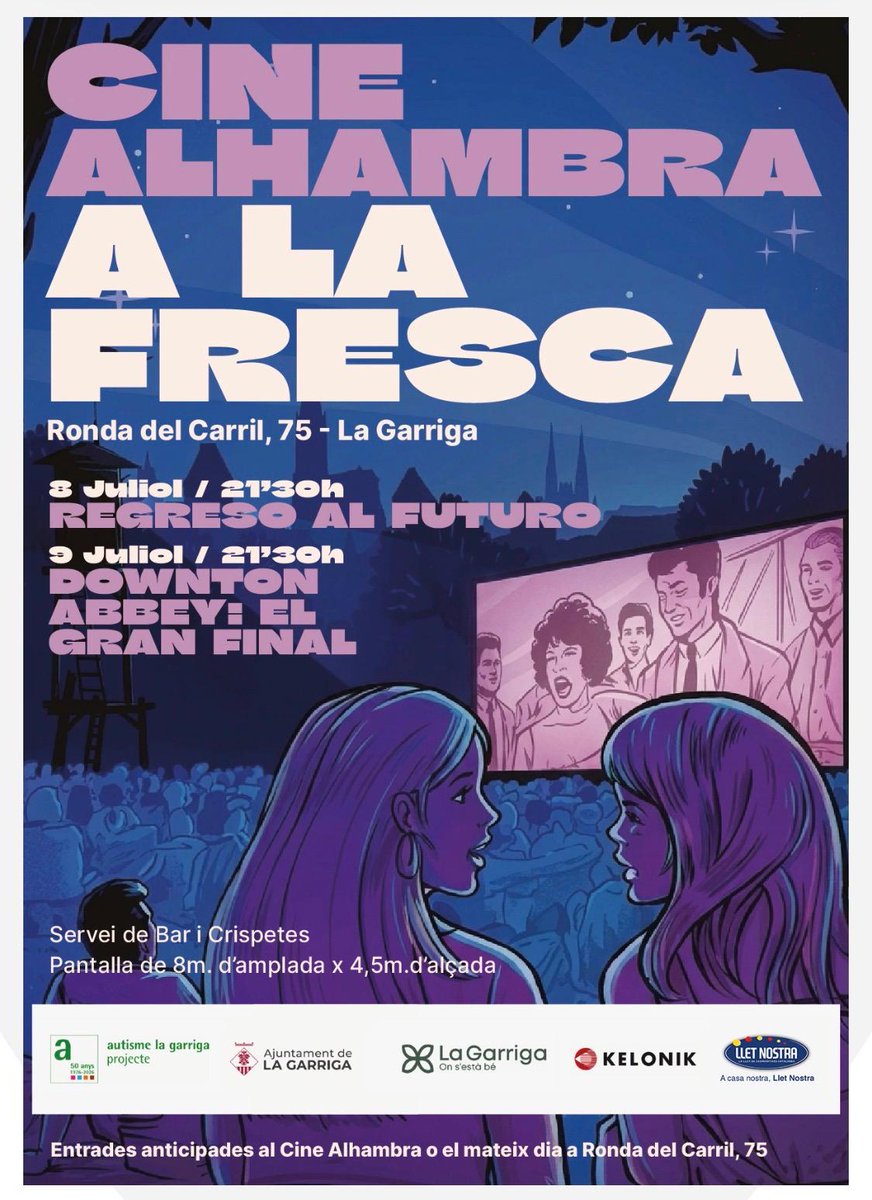 CineAlhambra's tweet photo. #Avui #Dimecres #Cine a la #Fresca
Ronda del Carril,75 #laGarriga
REGRESO AL FUTURO 
21.30h
#Cultura 💕 https://t.co/vl3v1mP2ly