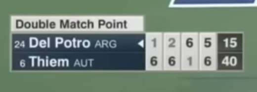 OtraV's tweet photo. Hablando de remontadas históricas: Del Potro-Thiem en el US Open 2017. Recuerdo bien ese partido. Delpo estaba engripado. Thiem 6-1 / 6-2 en los dos primeros. Delpo ganó el 3º pero en el 4º Thiem se puso doble match point. Delpo aguantó, lo dio vuelta y ganó el 5º. Cómo grité. https://t.co/2d6lxAOLDo